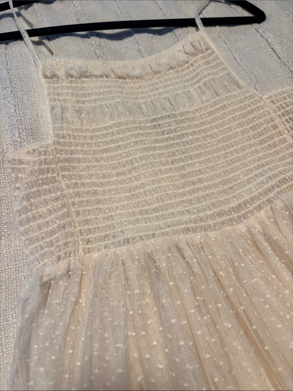 Free people Sheer Dotted Mesh Slip Dress in Cream - Picture 5 of 6